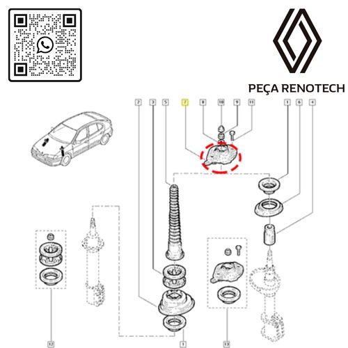 RN 835254-K2 7700835254 BATENTE SUP. DO AMORT. DIANT R19_MEG 97-04_SCE 99... 5